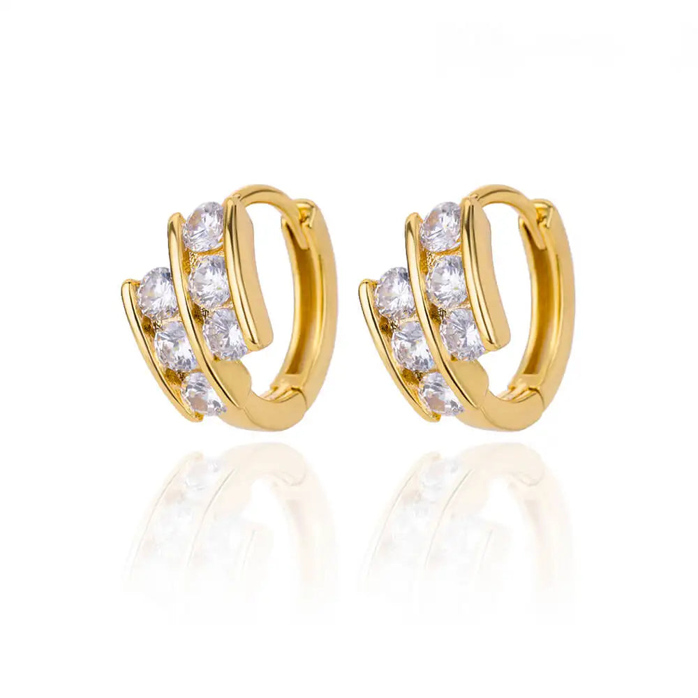 Hollow Heart Earrings for Women Stainless Steel Dangle Drop Earrings 2024 Trend Cubic Zirconia Wedding Couple Ear Jewelry aretes