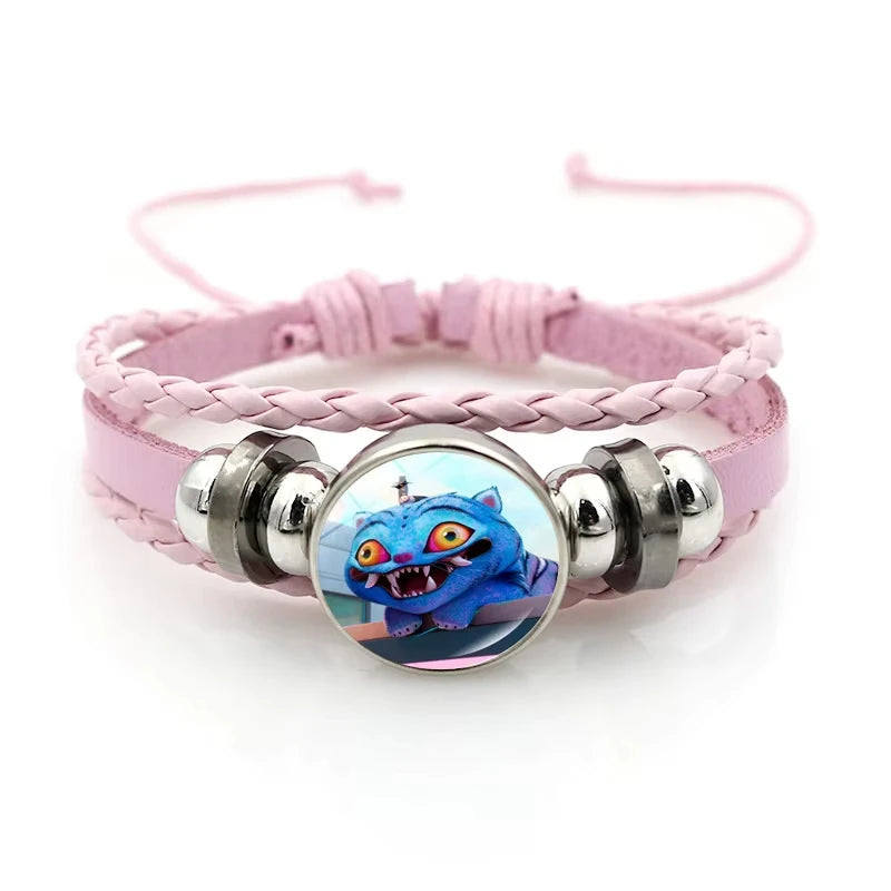 Cartoon KPop Demon Hunteres Women Fashion Ornaments Huntr/X Cute Braided Bracelet Cosplay Prop Accessories Girls Jewels Gifts