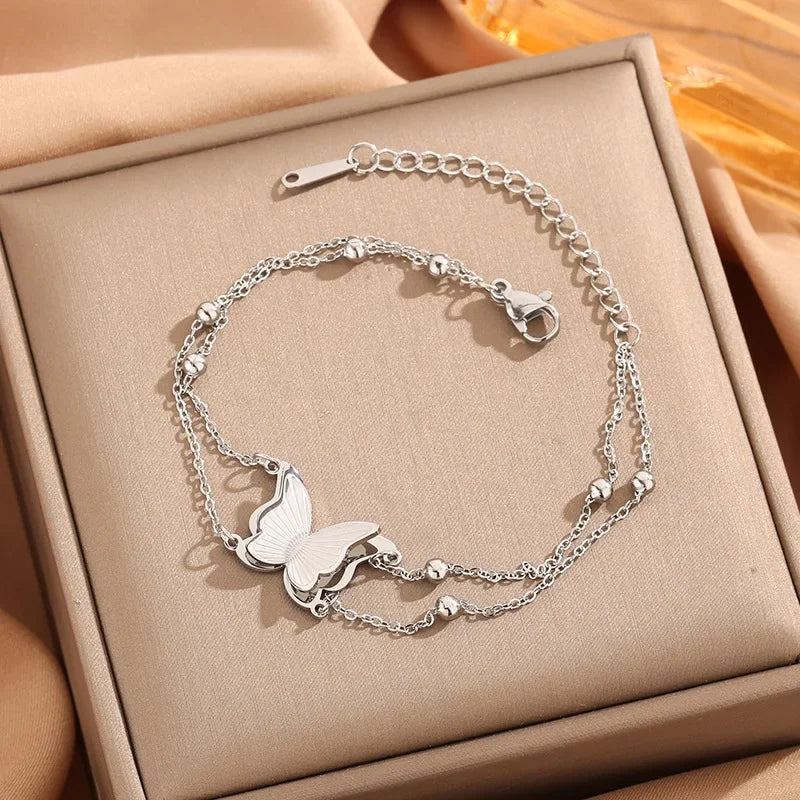 Hot Sale Exaggerate Individuality Metal Smooth Surface Water Drop Bangle for Woman  Adjustable Bracelet Paty Jewelry Daily Wear