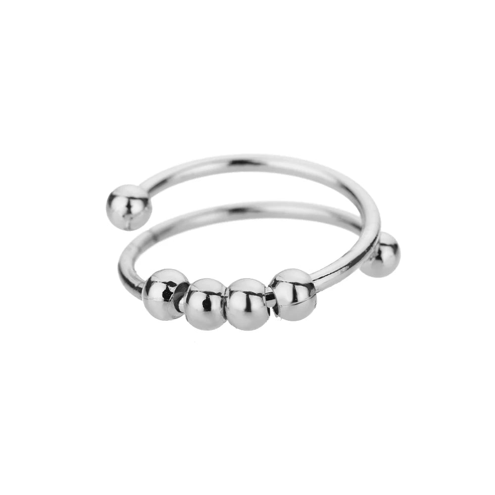 Tranquil Spinner Ring for Stress Relief